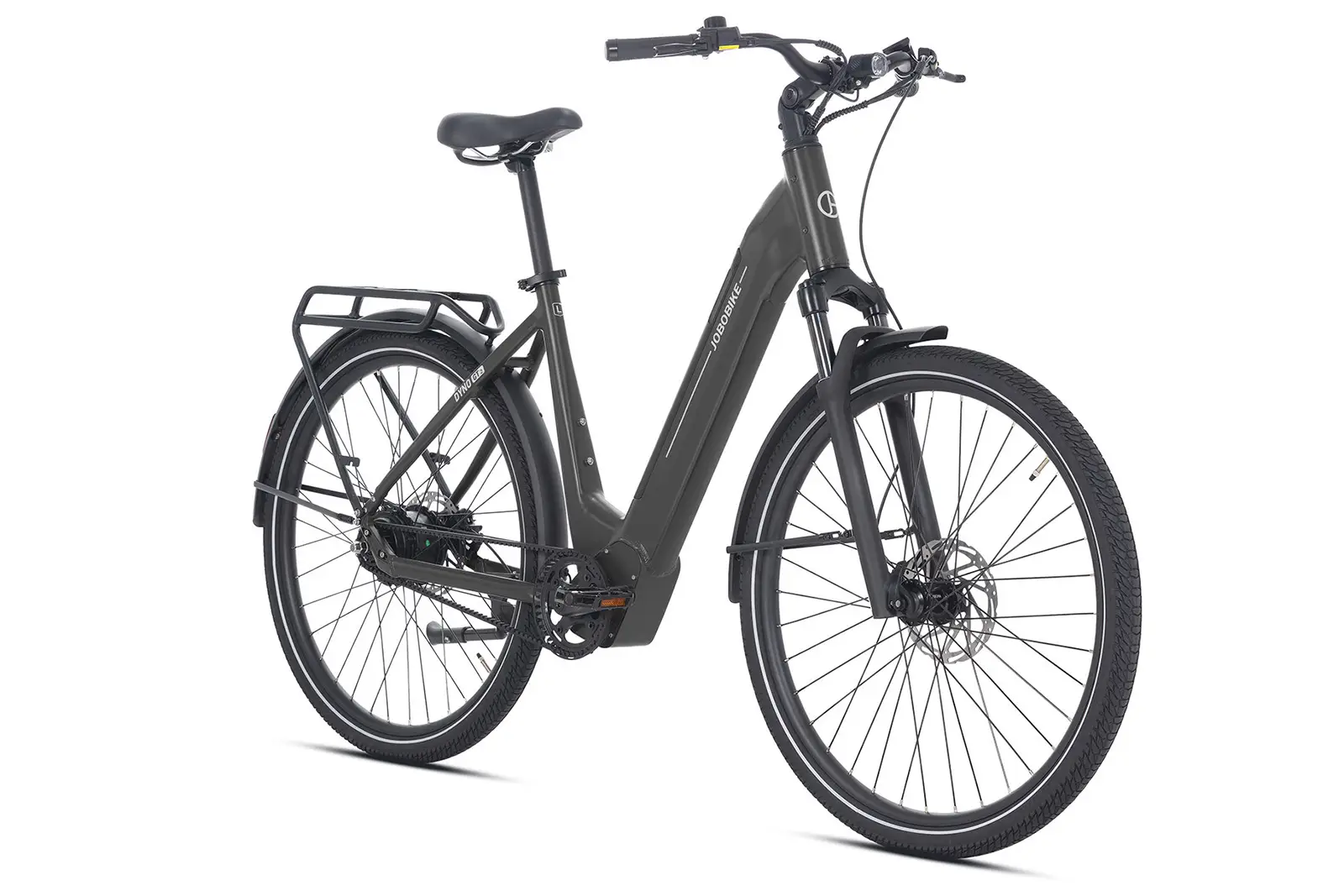 Dyno GT dark olive city electric bicycle with belt drive system